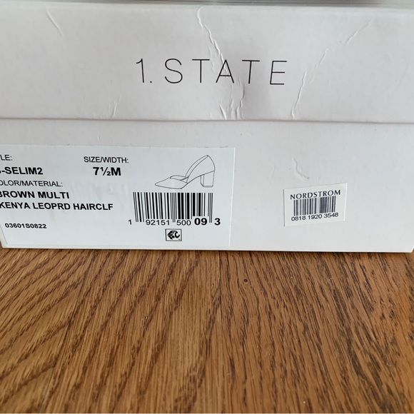 1.State leopard print block heels in size 7.5 - Picture 3 of 6